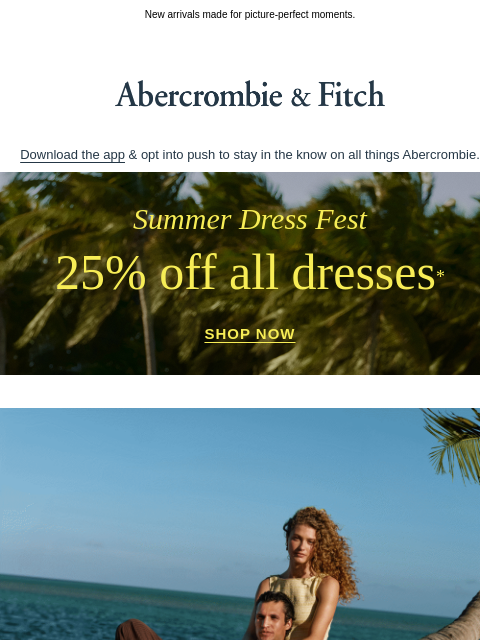 abercrombie newsletter: IT'S GOLDEN HOUR 🌅