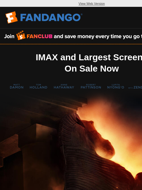 fandango newsletter: Experience The Odyssey at Full Scale