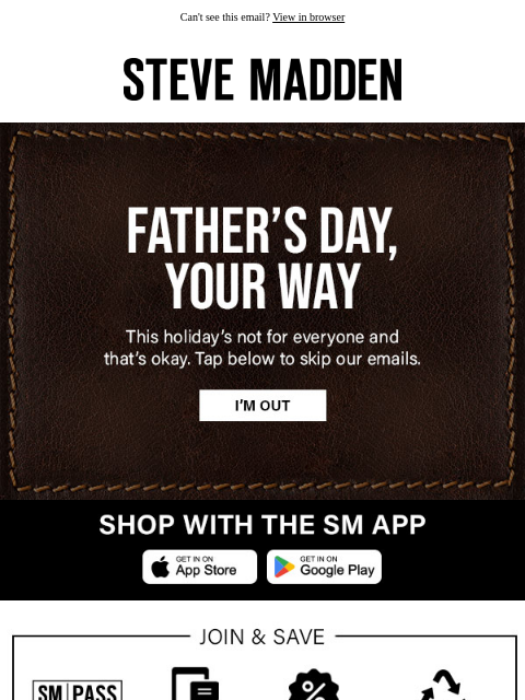 stevemadden newsletter: Your Inbox, Your Call