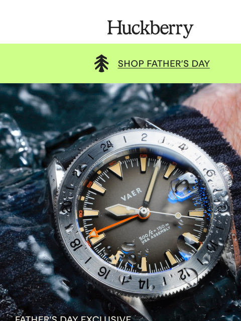 huckberry newsletter: Introducing: Vaer for Huckberry G2 Pacific Steel G...
