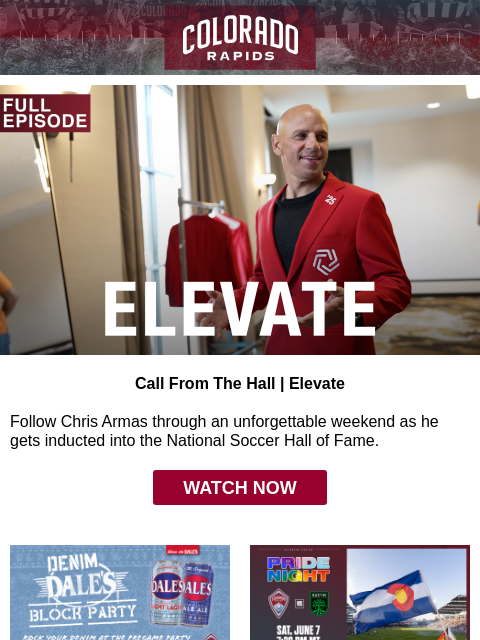 The Boys are Back — And So is Home Field Advantage | The Rundown Colorado Rapids LAFC Recap Call From The Hall | Elevate Follow Chris Armas through an unforgettable weekend as he gets inducted into the