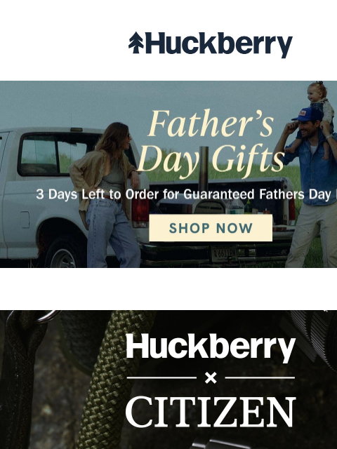 huckberry newsletter: 5x Harder Than Steel