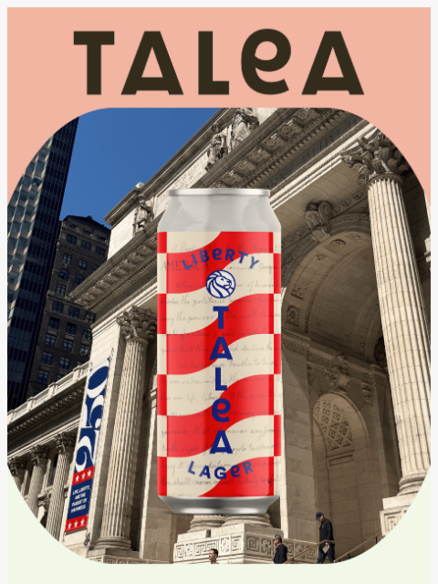 taleabeer newsletter: NYPL x TALEA introduce: Liberty Lager
