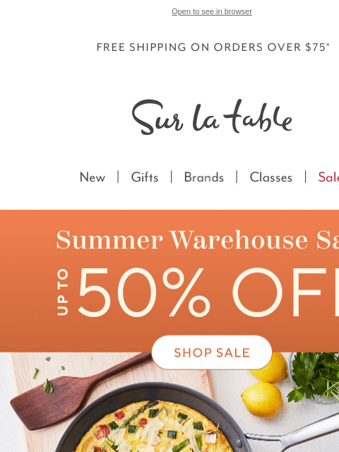 surlatable newsletter: Your Favorite Brands Are on Sale