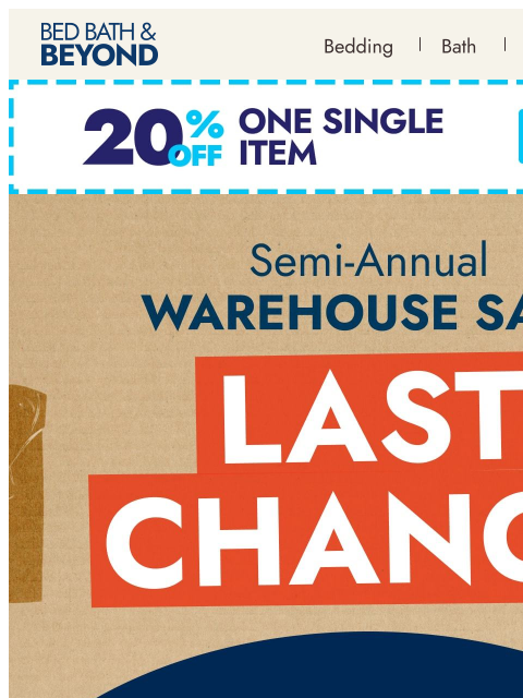 bedbathandbeyond newsletter: Last chance: Up to 70% off