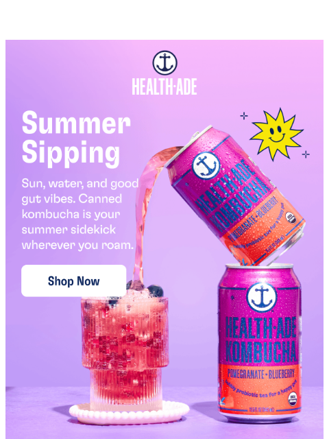 health-ade newsletter: Beach season = booch season 🌊