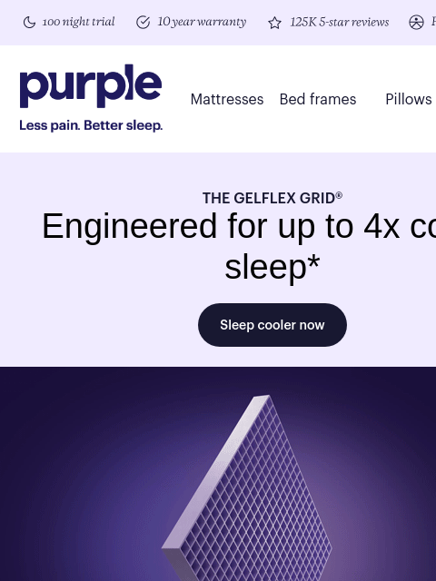 purple newsletter: You’re not “just a hot sleeper”