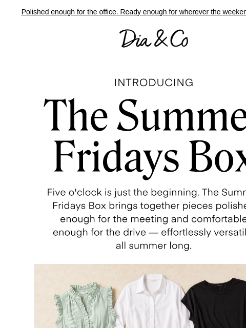 dia newsletter: Five o'clock never looked this good ☀️