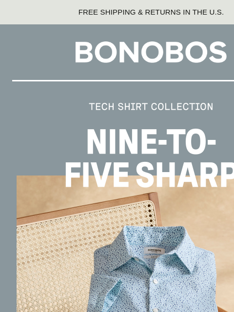 bonobos newsletter: Tech Shirts Make Commutes Better