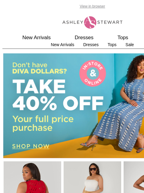 ashleystewart newsletter: ☀️ New styles for Summer!
