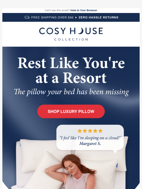 cosyhousecollection newsletter: Is your pillow sabotaging your sleep?