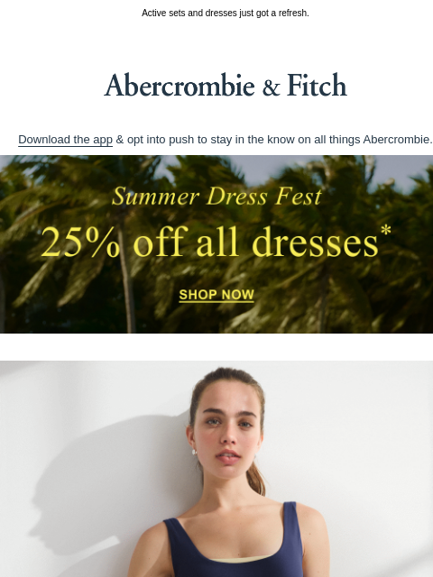 abercrombie newsletter: Active for every palette.