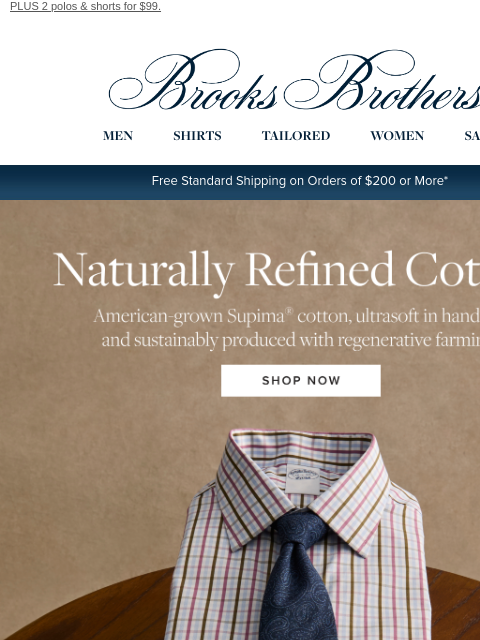 brooksbrothers newsletter: The new must-have dress shirt