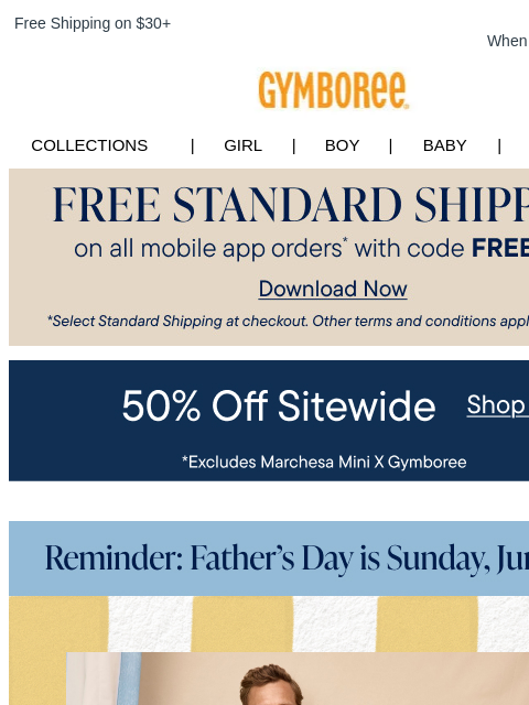 gymboree newsletter: Matching Family Looks for the Win + 50% Off Sitewi...