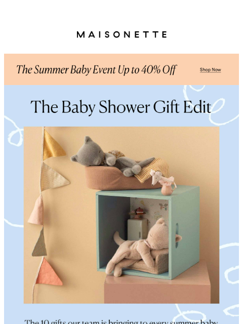 maisonette newsletter: Baby Shower Gifts, Sorted