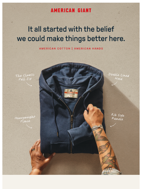 american-giant newsletter: Greatest Hoodie Waitlist: Now Open