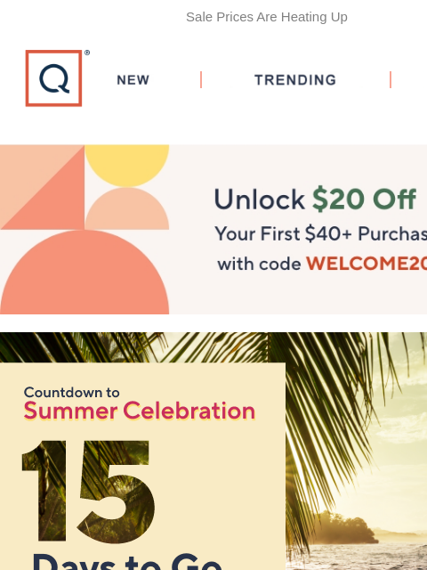 Sale Prices Are Heating Up QVC New TRENDING DEALS Unlock $20 off Your First Purchase deals grills locknlock biqs laura geller luggage more to explore Apple 11" iPad A16 Wi-Fi 128GB with Incase