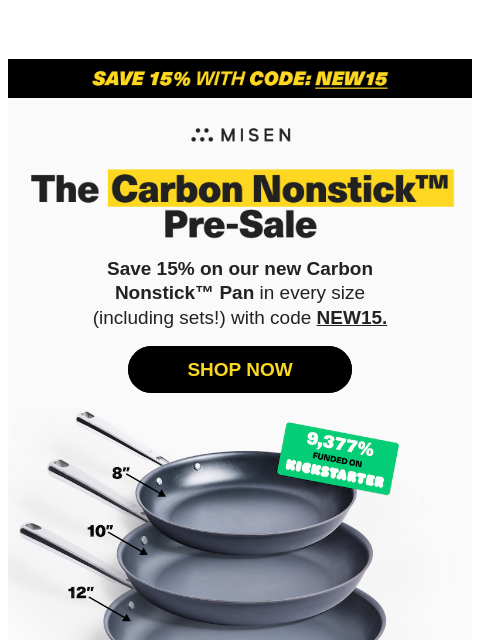 15% off for a limited time! The Carbon Nonstick™ Pan is finally here. ͏ ͏ ͏ ͏ ͏ ͏ ͏ ͏ ͏ ͏ ͏ ͏ ͏ ͏ ͏ ͏ ͏ ͏ ͏ ͏ ͏ ͏ ͏ ͏ ͏ ͏ ͏ ͏ ͏ ͏ ͏ ͏ ͏ ͏ ͏ ͏ ͏ ͏ ͏ ͏ ͏ ͏ ͏ ͏ ͏ ͏ ͏ ͏ ͏ ͏ ͏ ͏ ͏ ͏ ͏ ͏ ͏ ͏ ͏ ͏ ͏ ͏ ͏ ͏ ͏ ͏