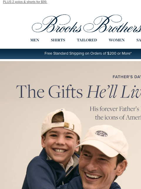 brooksbrothers newsletter: What to gift dad—for every type of guy