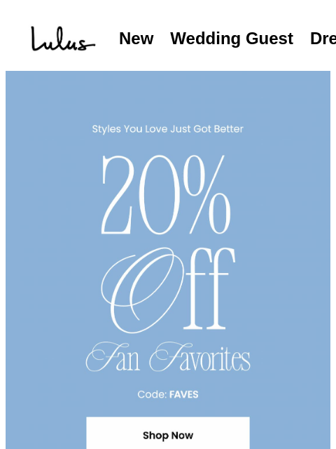 lulus newsletter: Fan Favorites Are Going FAST 🏃‍♀️