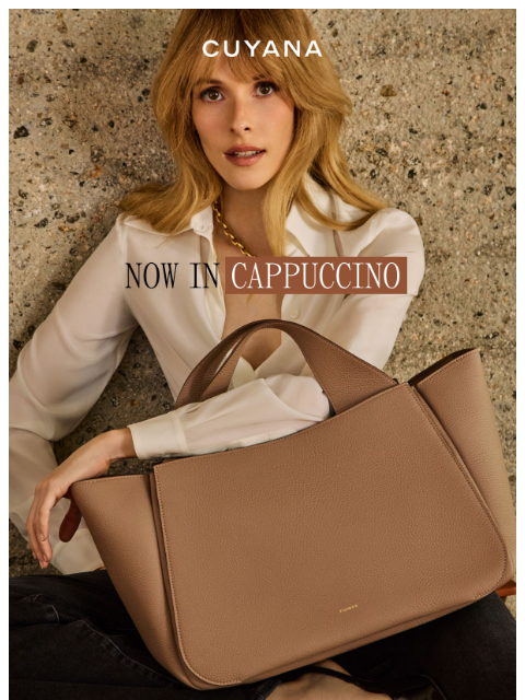 cuyana newsletter: New Color Alert: Mila Satchel