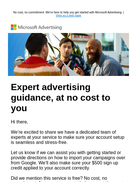 microsoftadvertising newsletter: Free expert advice where and when you need it