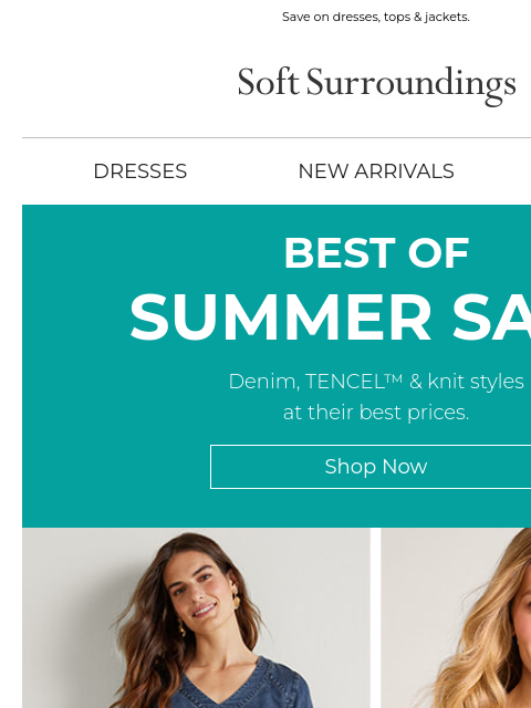 softsurroundings newsletter: Best of Summer Sale