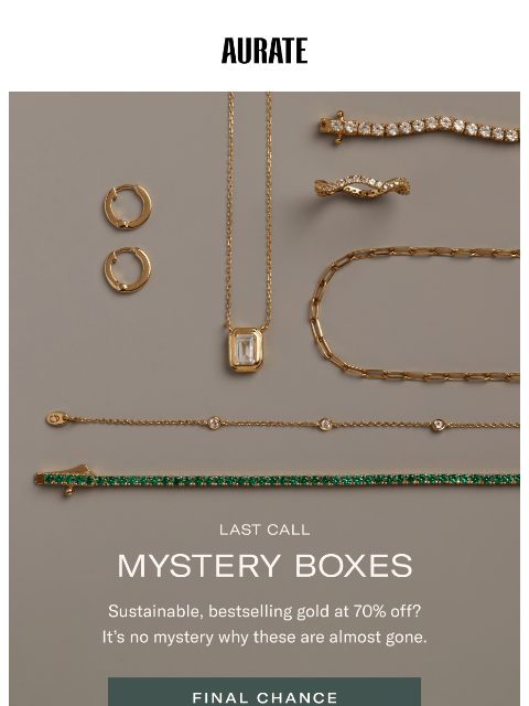 auratenewyork newsletter: LAST CHANCE (!) MYSTERY BOXES