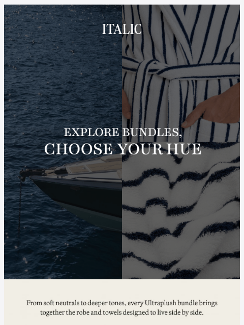 italic newsletter: Choose Your Destination. Save $102.