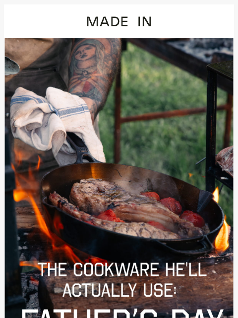 madeincookware newsletter: Your Father's Day Gift Guide Is Here