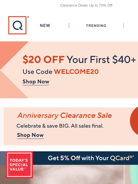 qvcemail newsletter: Today! Free Ship on Beauty & TATCHA TSV® + Get $20...
