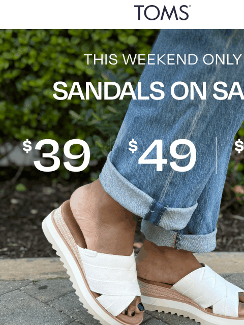 toms newsletter: Weekend Deals: Wedges & Heels Starting at $39