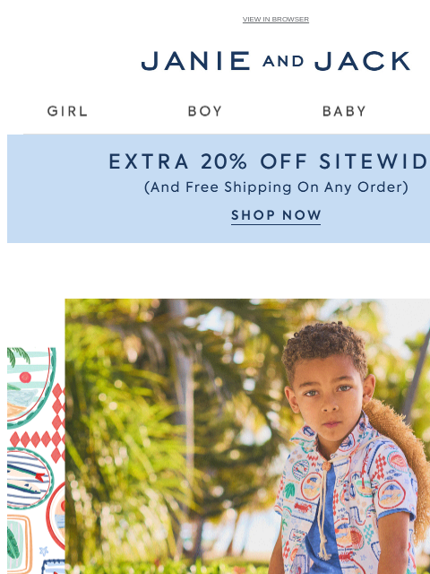 janieandjack newsletter: Our take on coastal style + free shipping