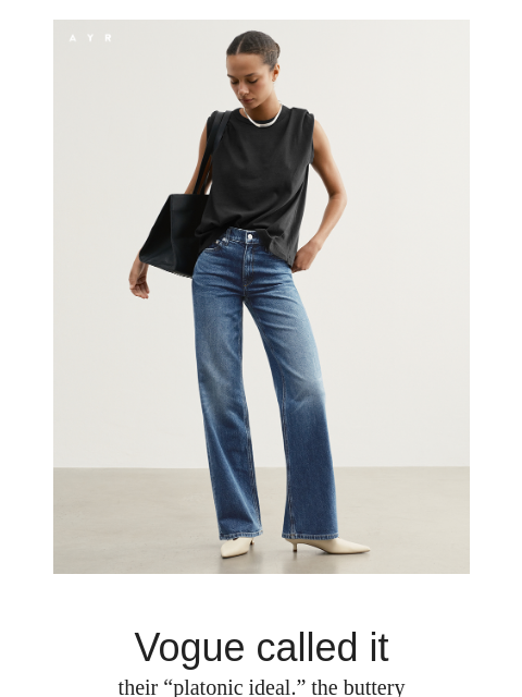 ayr newsletter: Vogue’s favorite jean