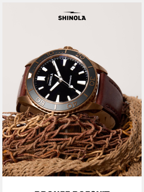 shinola newsletter: A Watch That Wears Differently