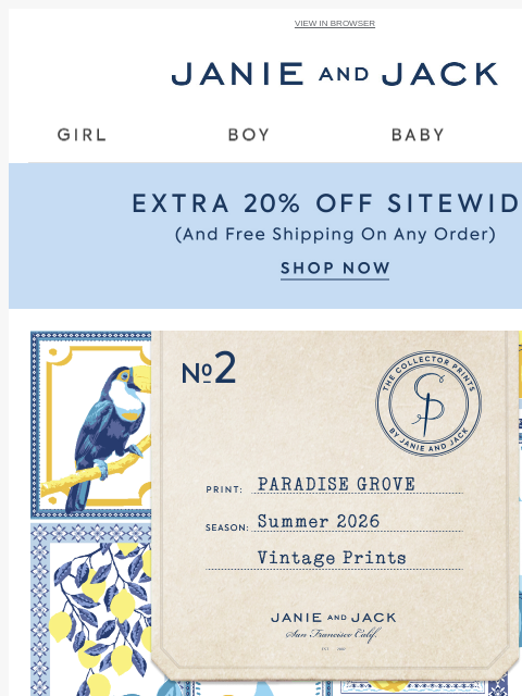 janieandjack newsletter: Collector Print No. 2: Paradise Grove