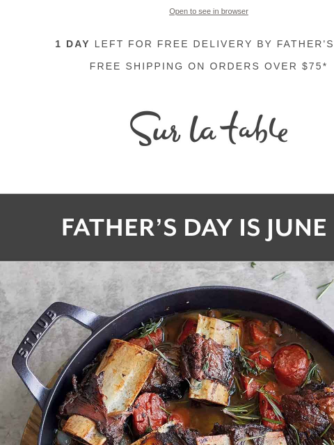 Surprise Dad with his favorite meal or gift him a cooking class for two. Reserve your seats today: Classes fill quickly. ‌ ‌ ‌ ‌ ‌ ‌ ‌ ‌ ‌ ‌ ‌ ‌ ‌ ‌ ‌ ‌ ‌ ‌ ‌ ‌ ‌ ‌ ‌ ‌ ‌ ‌ ‌ ‌ ‌ ‌ ‌ ‌ ‌ ‌ ‌ ‌ ‌ ‌ ‌ ‌