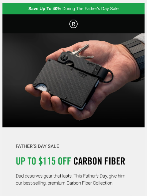 ridge newsletter: Up to 47% Off Carbon Fiber