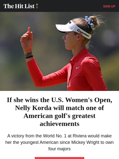 golfdigest newsletter: Lottie Woad gets penalized 2 strokes in U.S. Women...