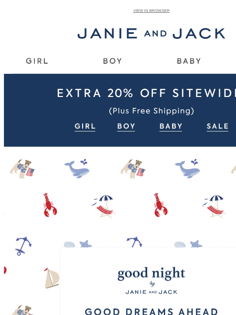 janieandjack newsletter: Meet our newest matching PJs