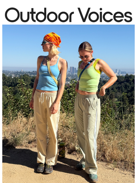 outdoorvoices newsletter: THE REVIEWS ARE IN