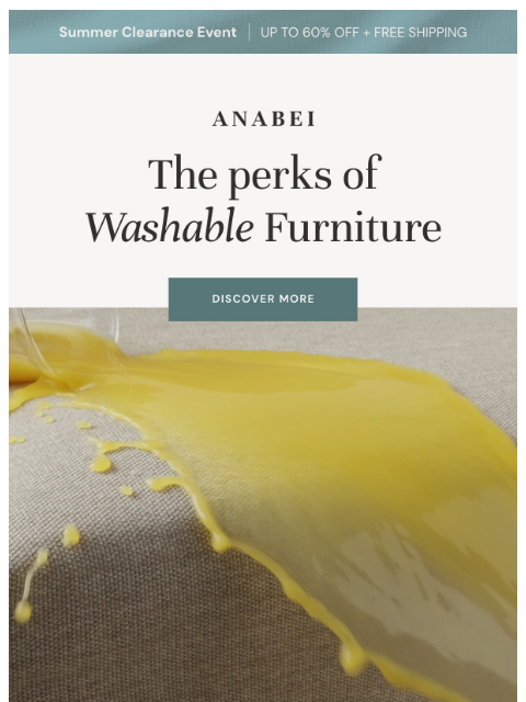 anabei newsletter: Sofa stains? Not here!