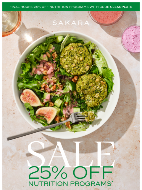 sakaralife newsletter: Final Hours for 25% Off