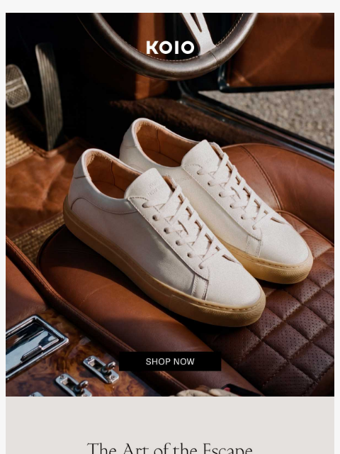 koio newsletter: The Capri: Italian Ease for the Journey