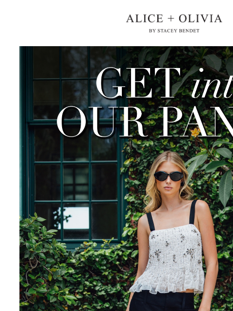 aliceandolivia newsletter: The Trending Pants Edit