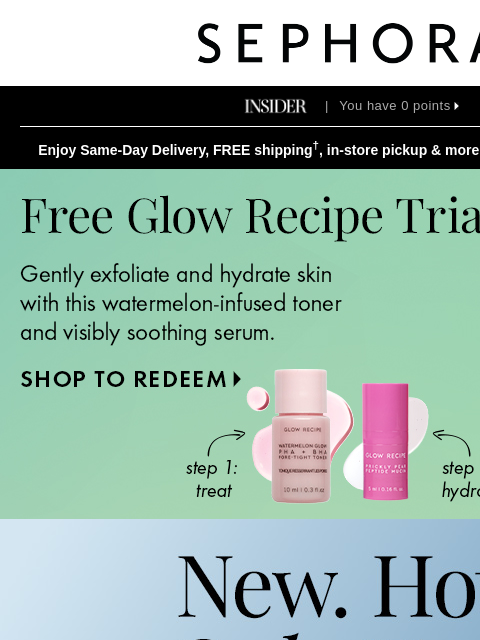 sephora newsletter: HERE & NOWHERE ELSE 👀 From ONE/SIZE, Summer Frida...