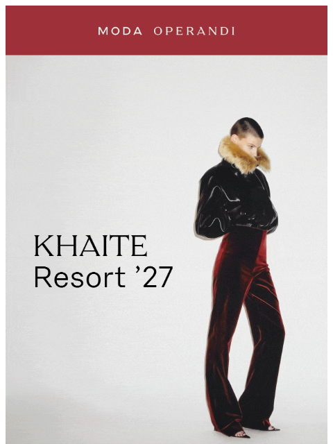 modaoperandi newsletter: Live in Trunkshow: KHAITE