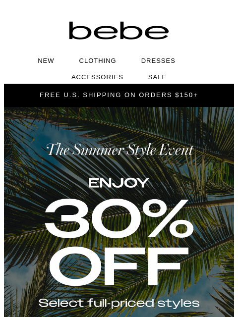 bebe newsletter: Last Day: Up to 65% Off Ends Tonight