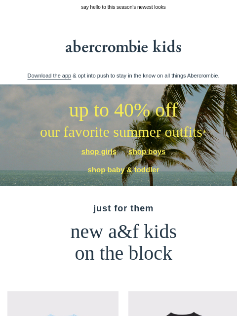 abercrombie newsletter: the closet update they need →
