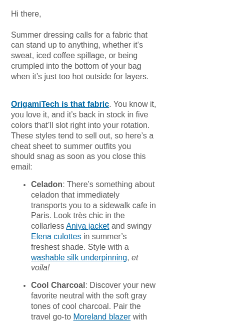 mmlafleur newsletter: Restock Alert 🚨: OrigamiTech in 5 Shades